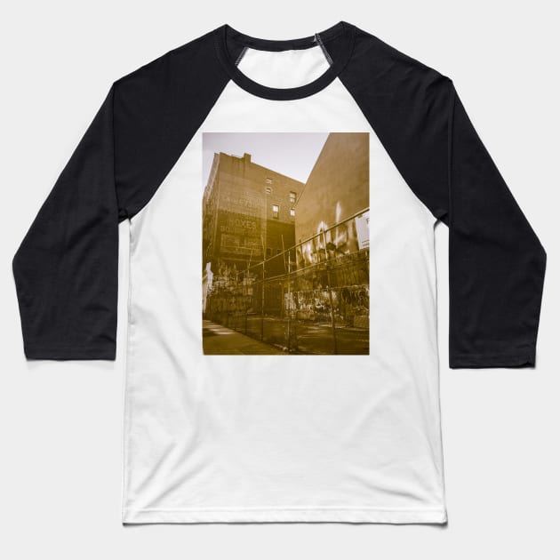 SoHo Street Art Graffiti Manhattan New York City Baseball T-Shirt by eleonoraingrid